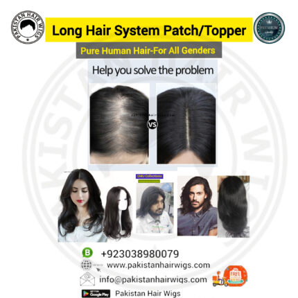 Long Hair Patch Human Hair