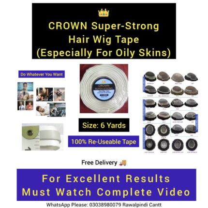 Crown Super Strong Hair Wig Tape (Especially For Oily & Sensitive Skins)