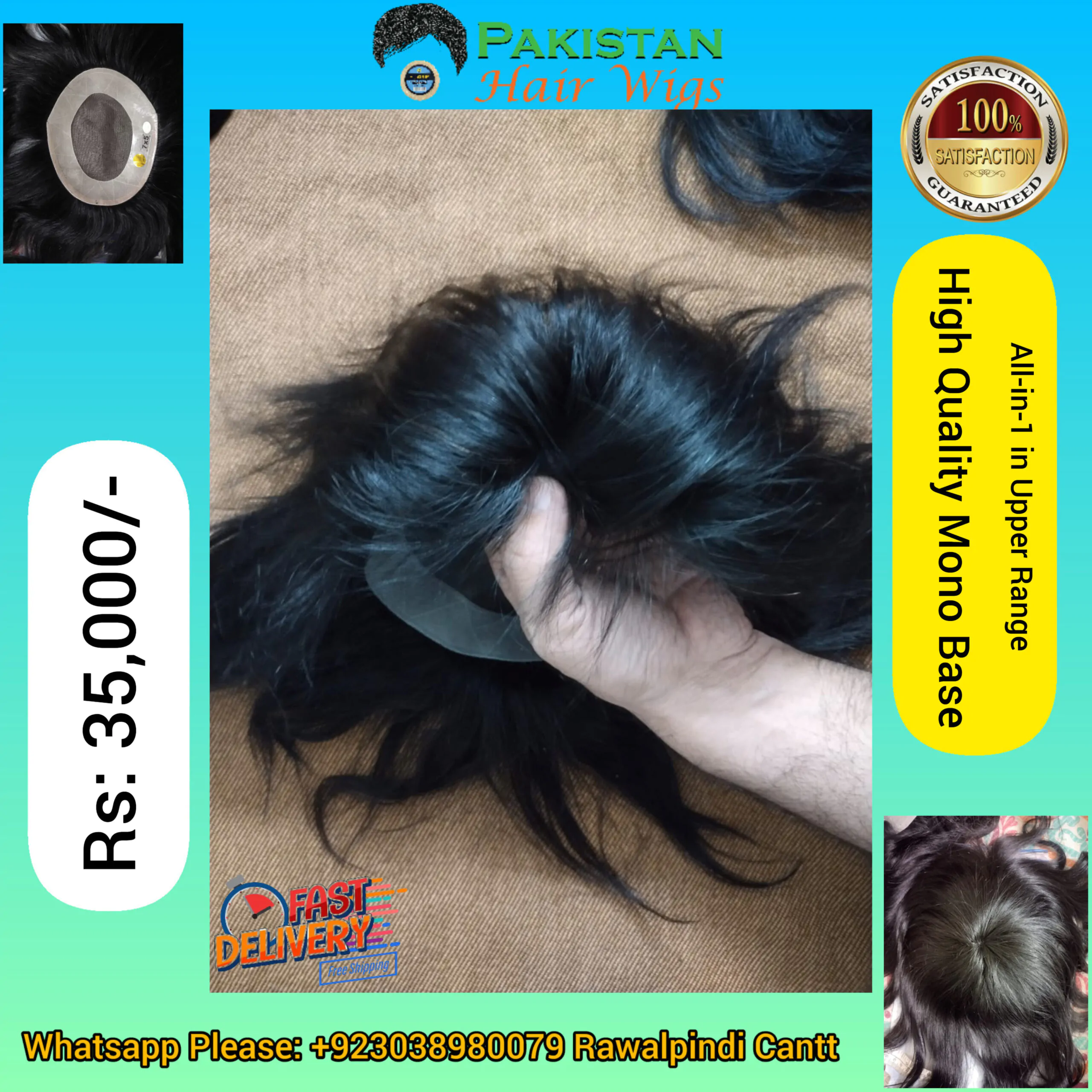 High quality mono base hair wig solution High quality mono base hair wig solution