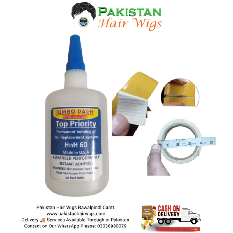 Adhesive tape and lotion for lotion for hair wigs