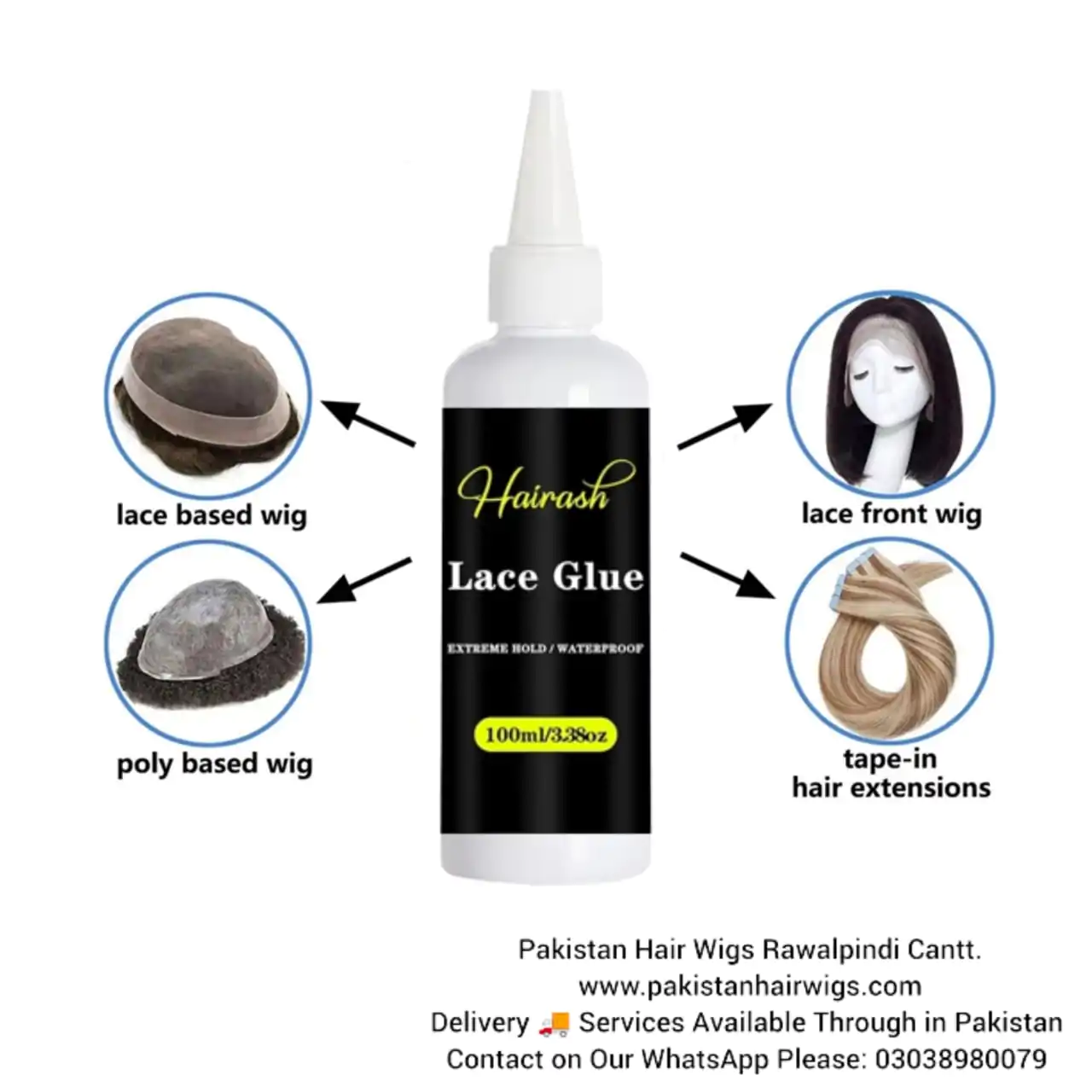 Hair ash ghost bond for hair system