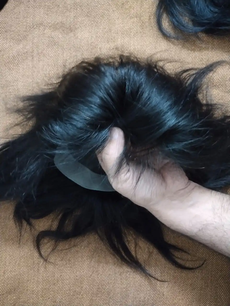 get 100% human hair silky and shiny hair wig