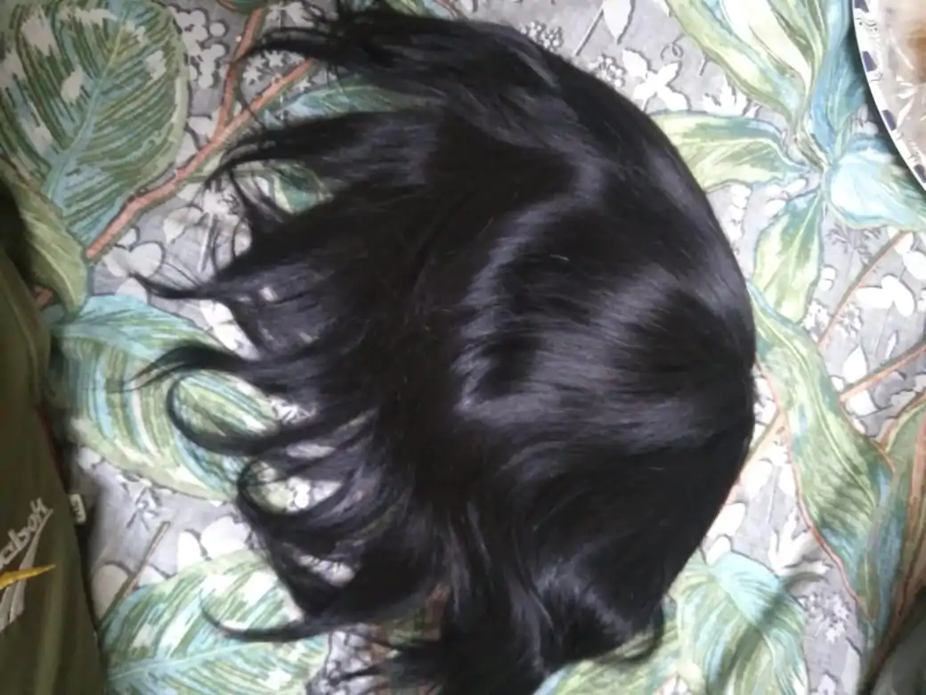 Silky long hair wig for men