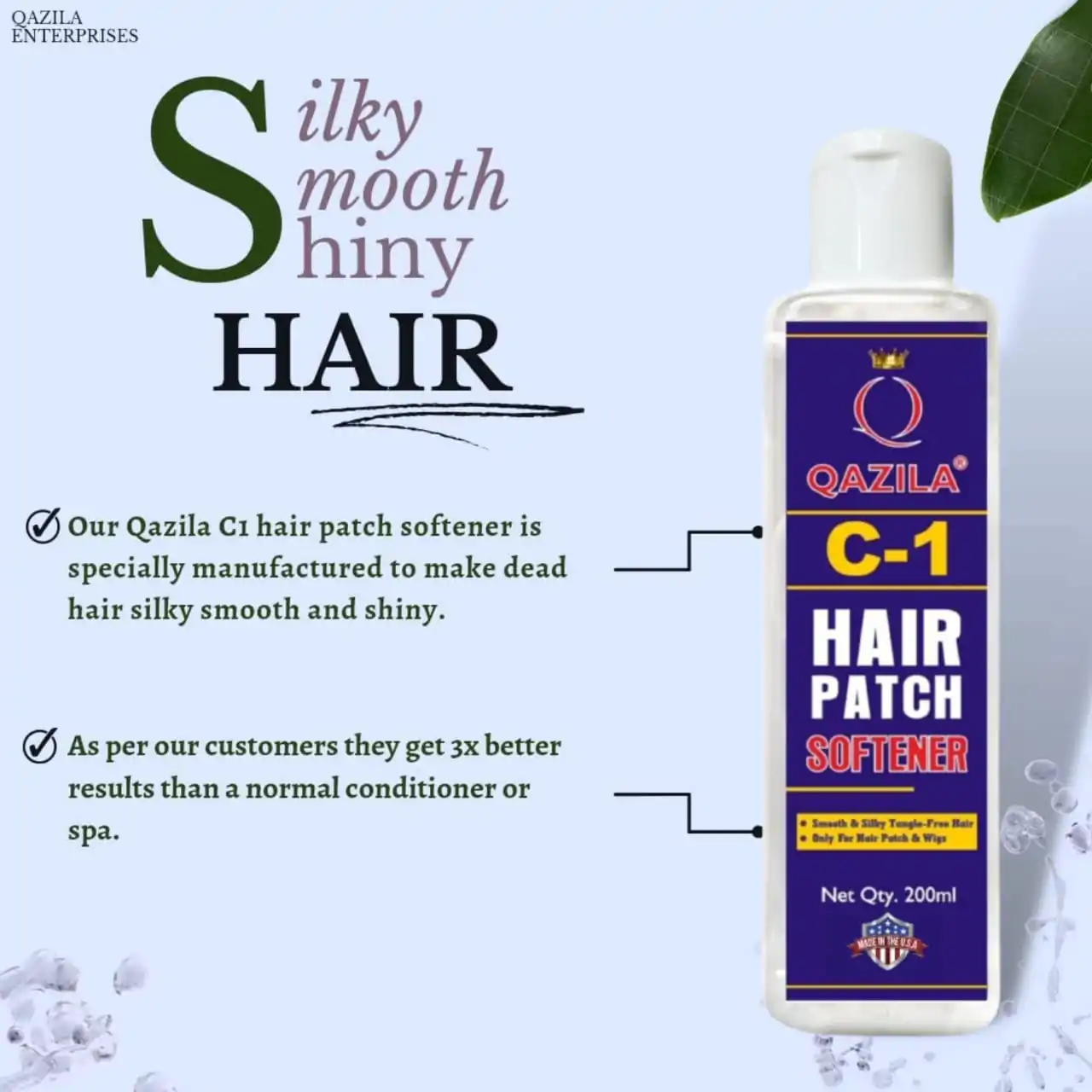 Get shiny hair wig with our wig softner