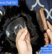 Full skin human hair wig