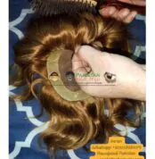 Wig of golden hair in Pakistan