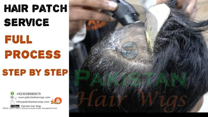 How to apply hair patch step b step process