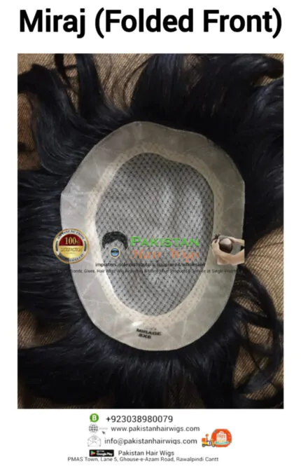 Straight bob Miraj folded front hair wig