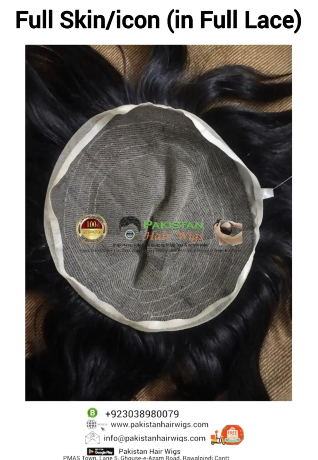 Full skin base wig toupee with lace