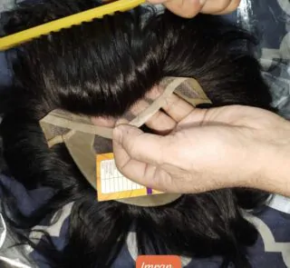 Synthetic mono hair wig