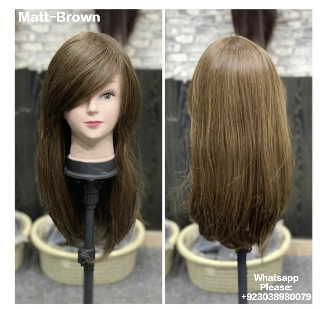 full head alopecia chemo cancer balded full head hair wig 9