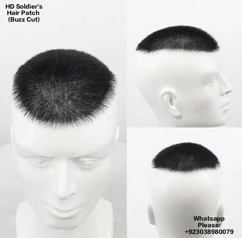 hd soldiers hair patch micro low density wolf fade buzz cut hair systems d