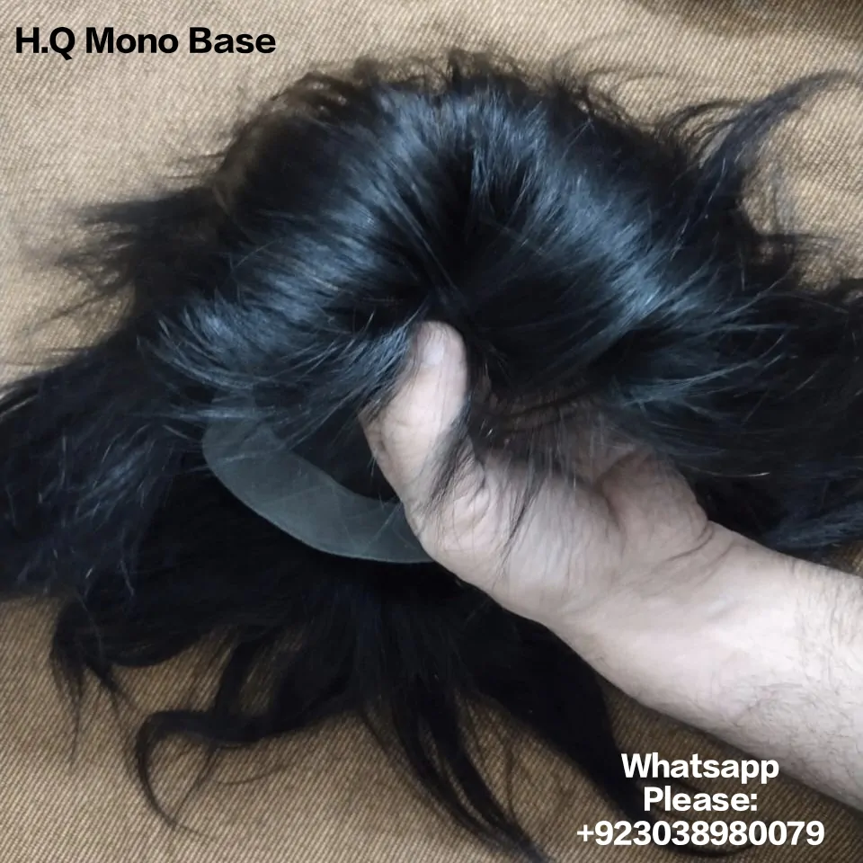 usa base high quality mono base hair system patch extension unit wig 14