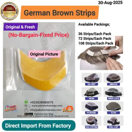 Walker German Brown Pre Cut Contours Strips - USA