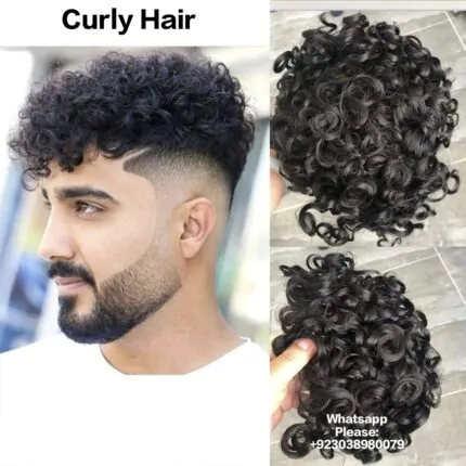 Curly Kinki Wavy Hair Patch